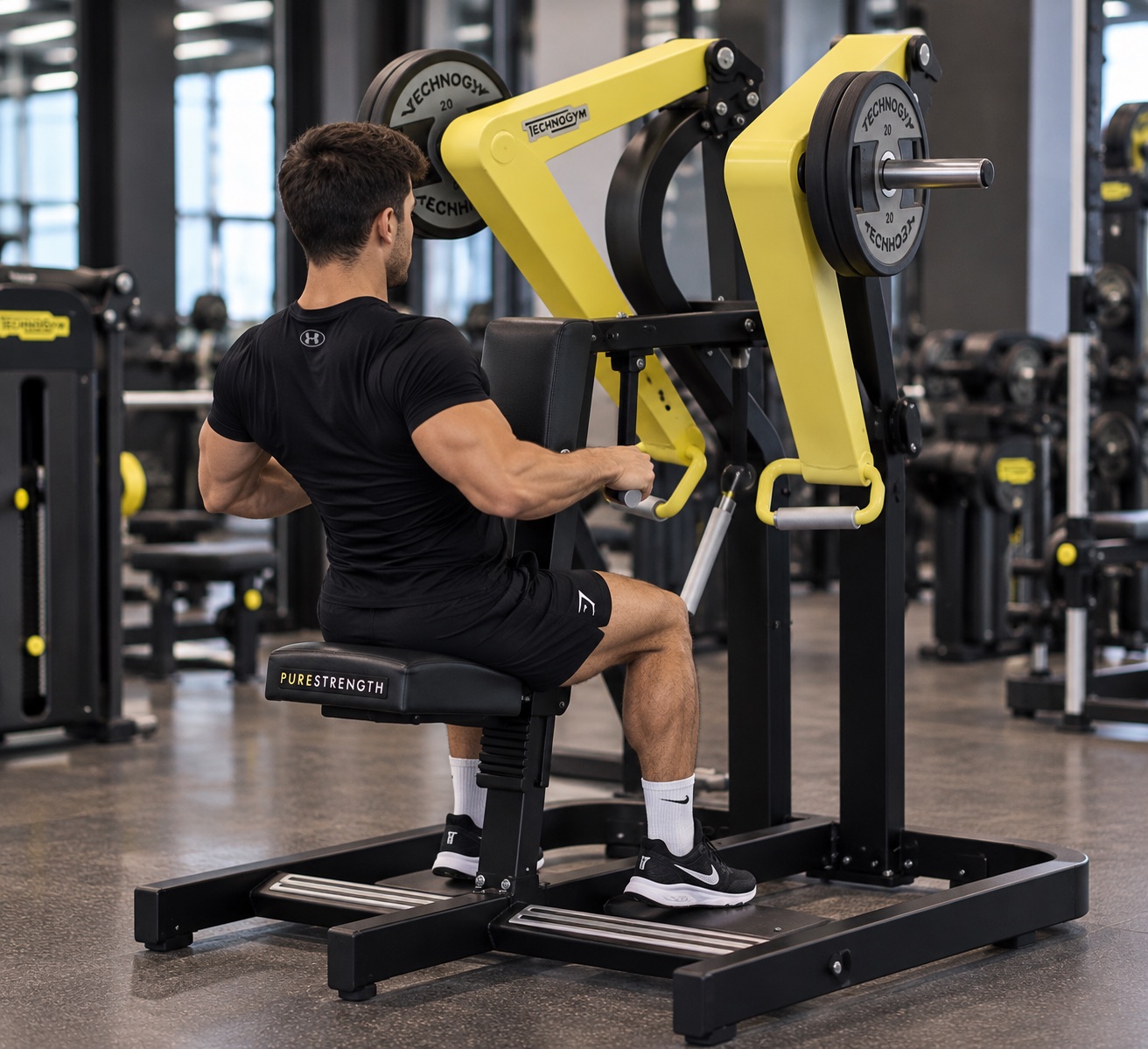 Remo en maquina (Technogym)