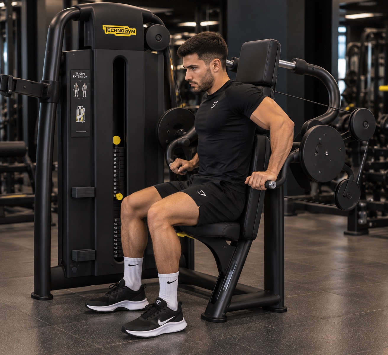 Triceps en maquina technogym