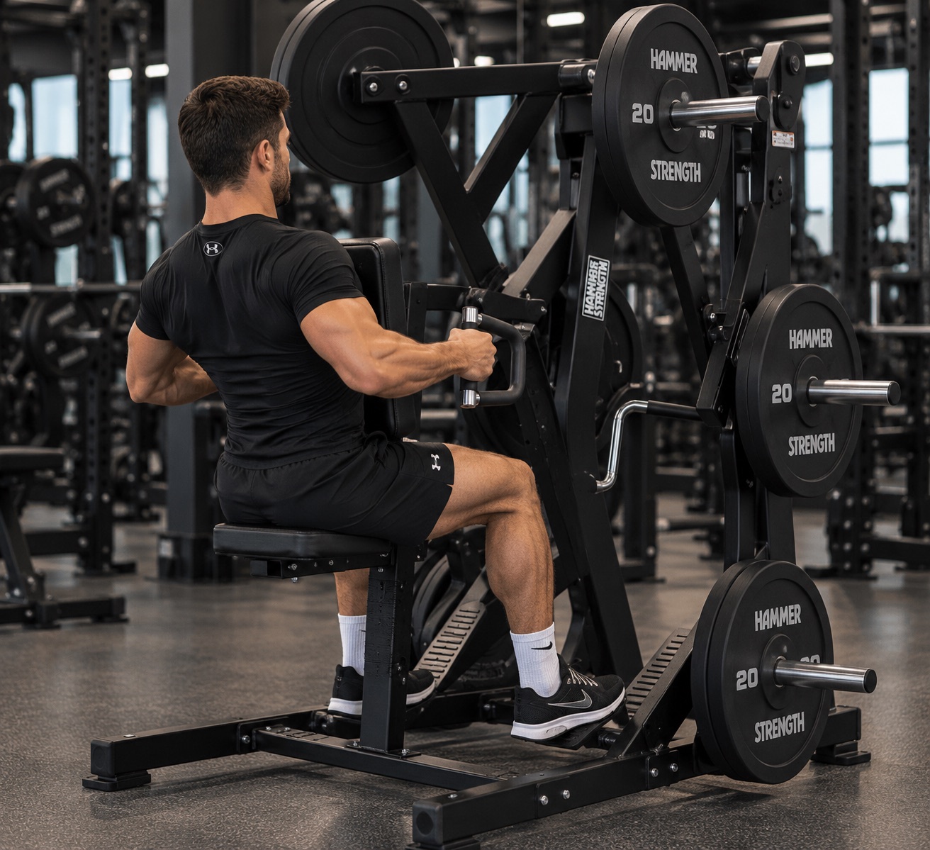 Remo en maquina (hammer strength)