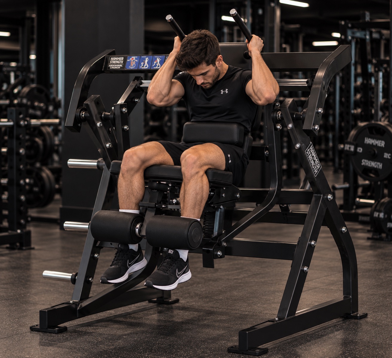 abdominales en maquina hammer strength