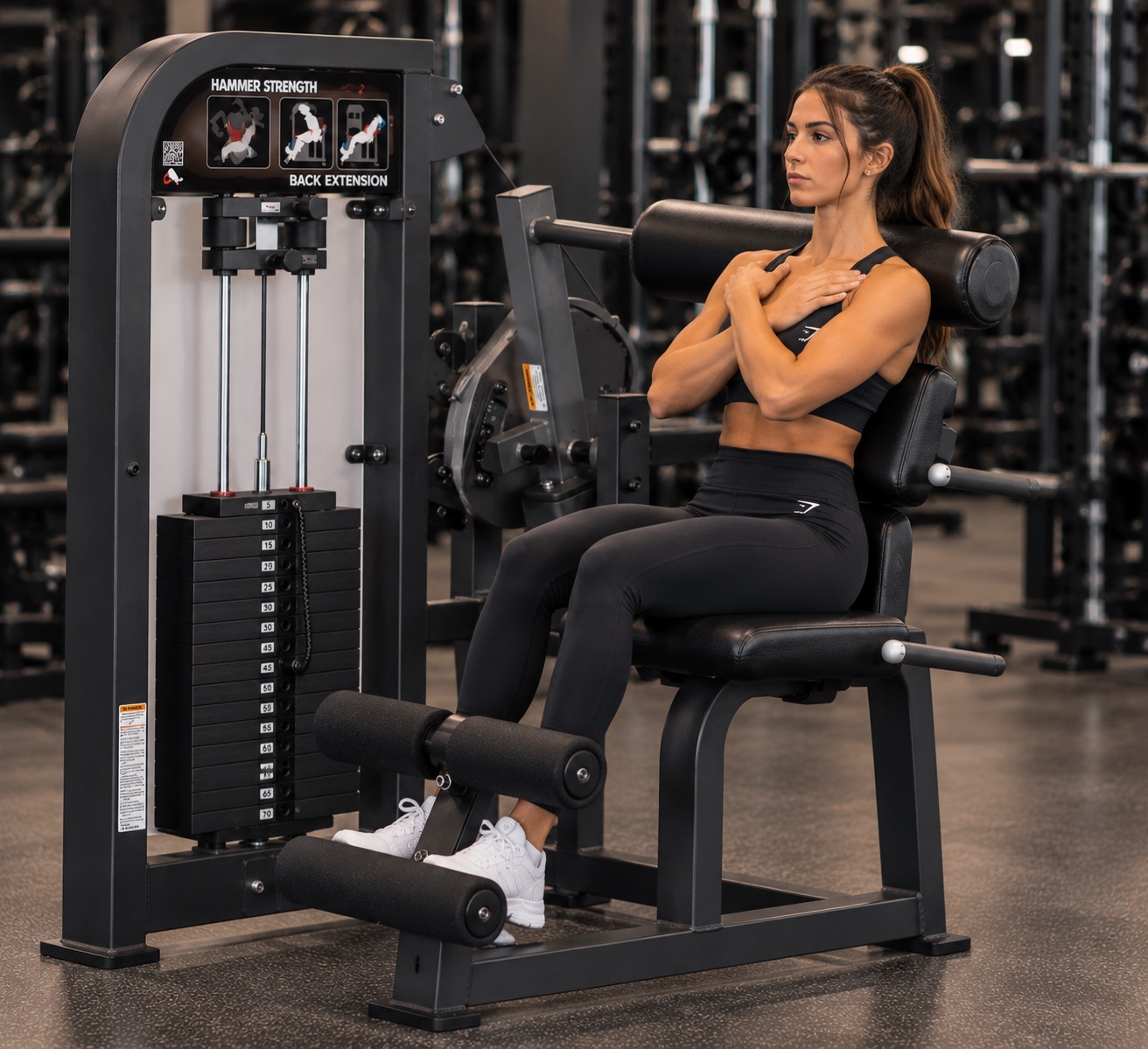 Extension de espalda en maquina hammer strength